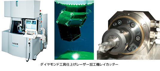 ダイヤモンド工具仕上げレーザー加工機レイカッター