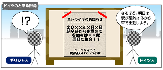 ドイツのとある街角