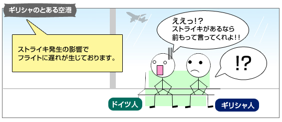 ギリシャのとある空港